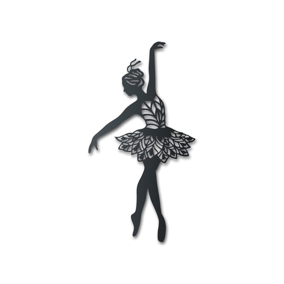 Metal Ballerina Dancer Wall Art | Indoor Outdoor 12