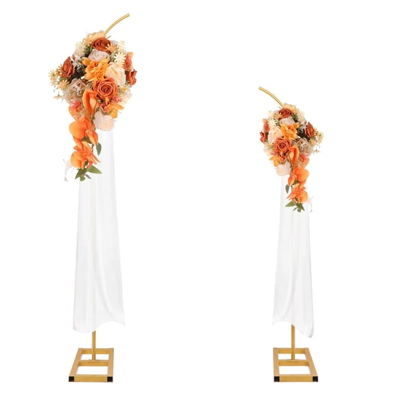 Metal Balloon Arch Stand, Set of 2 Wedding Arch Stand Flower Arch Backdrop Floral Wedding Arches for Ceremony Decorations
