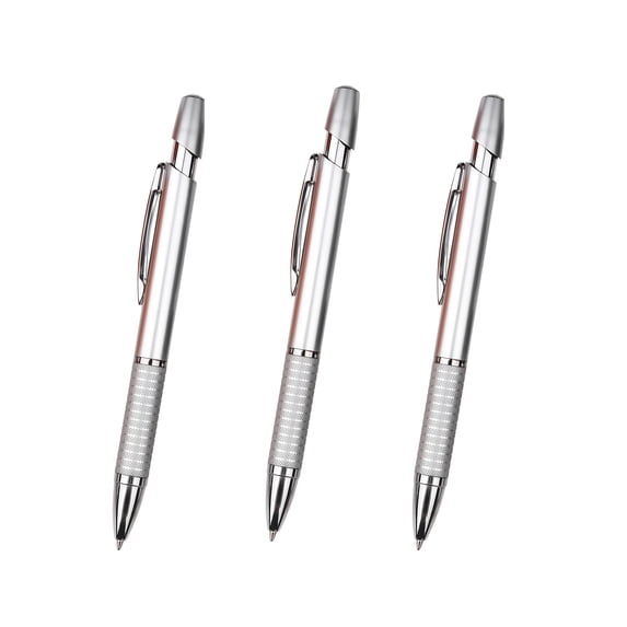 Metal Ballpoint Pens Set Black Ink 1.0mm Refillable Smooth Writing Pens Luxury Barrel Pens Set for Office Business Journaling Signature Gift for Professionals Teachers