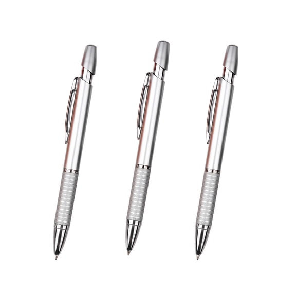Metal Ballpoint Pens Set Black Ink 1.0mm Refillable Smooth Writing Pens Luxury Barrel Pens Set for Office Business Journaling Signature Gift for Professionals Teachers