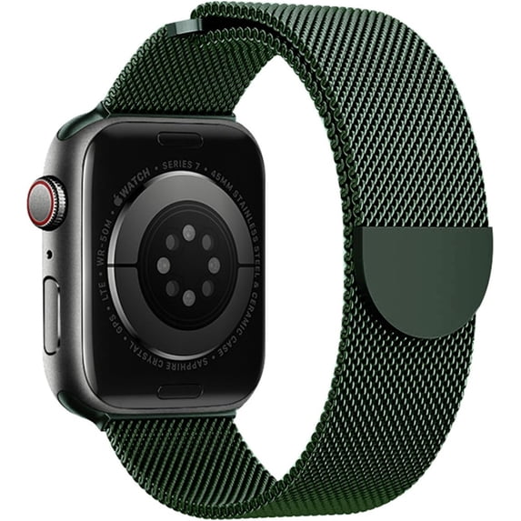 Metal Band Compatible with Apple Watch Bands 38mm 40mm 41mm 42mm 46mm 44mm 45mm 49mm Women Men,Adjustable Magnetic Stainless Steel Mesh Strap for iWatch Ultra/Ultra 2,Series 10 9 8 7 6 5 4 3 2 1 SE