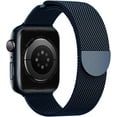 thumbnail image 1 of Metal Band Compatible with Apple Watch Bands 38mm 40mm 41mm 42mm 46mm 44mm 45mm 49mm Women Men,Adjustable Magnetic Stainless Steel Mesh Strap for iWatch Ultra/Ultra 2,Series 10 9 8 7 6 5 4 3 2 1 SE, 1 of 7