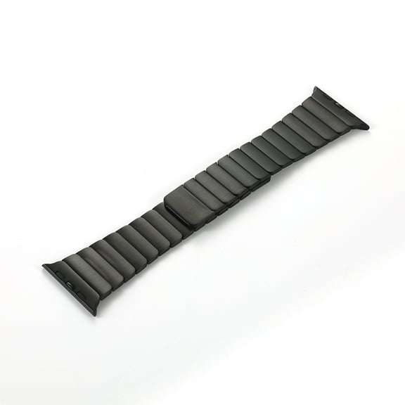 Metal Bands for Apple Watch Series 9 8 7 6 5 4 3 2 1 (42mm/44mm/45mm),Apple Watch SE 44mm,Apple Watch Ultra 1/2 49mm Stainless Steel Loop Magnetic Clasp iWatch Band for Men Women,Black