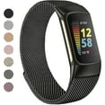 thumbnail image 1 of Metal Bands for Fitbit Charge 5 Band for Women Men, Magnetic Clasp Stainless Steel Mesh Loop Bands for Fitbit Charge 5,Silver, 1 of 14