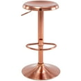 thumbnail image 1 of Metal Bar Stools, Counter Height Adjustable Barstools, Backless 360° Swivel Kitchen Stools for Island, Dining, Bistro, Pub (Rose Gold), 1 of 10
