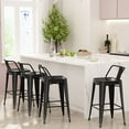 Bar Stools Counter Height Stools Industrial Metal Barstools with