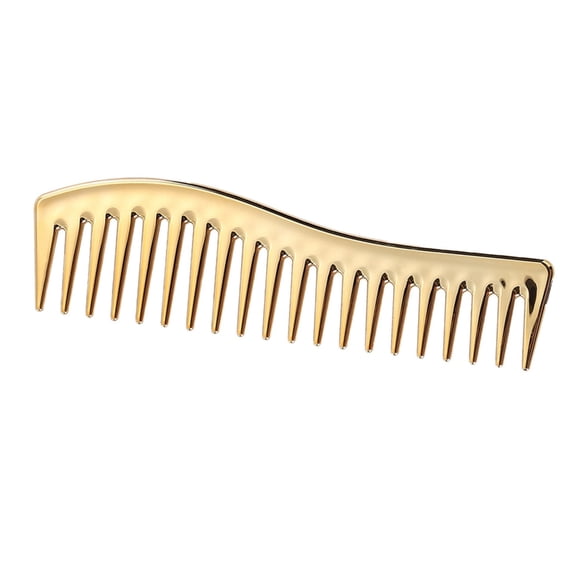 Metal Barber Combs Electroplated Hair Comb Cutting Comb Styling for Women Men