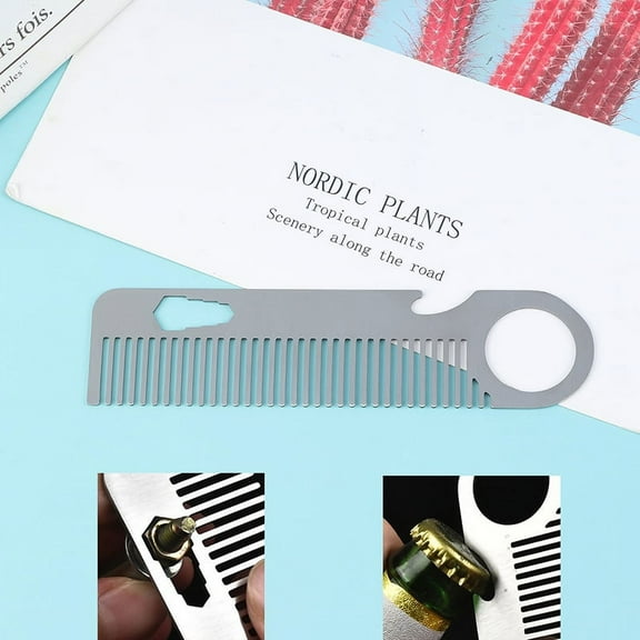 Metal Barber Combs Stainless Steel Hair Comb Fine Cutting Comb Men's HairStyling