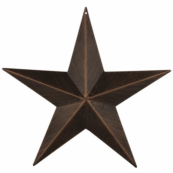 Metal Barn Star 12" Rustic Dark Brown Texas Lone Star Home Wall Dcor