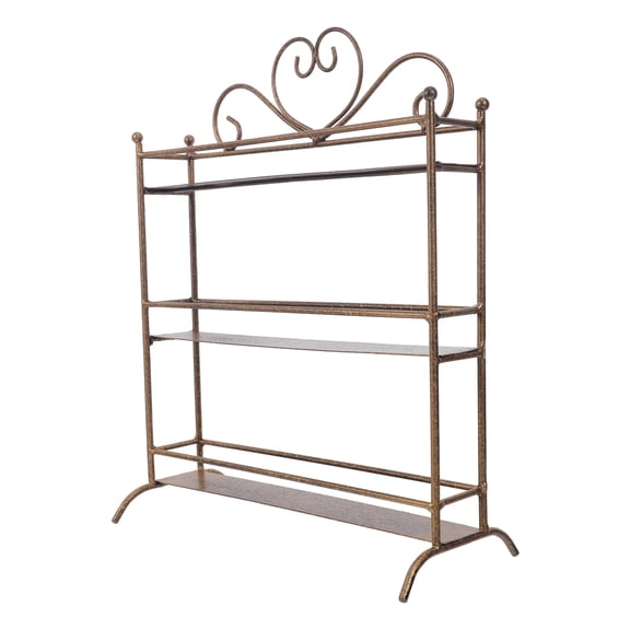 Metal Bathroom Vanity Countertop Organizer Rack for Perfume Skincare and Lotion Display