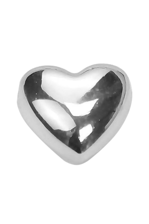 Metal Beads Big Heart Pendant 3D Heart Charm for Jewelry Making Charm DIY Gifts Bracelets Necklace Heart Bead with Hole