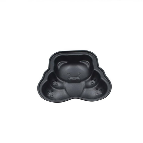 Metal Bear Shape Cupcake Baking Mould Non-Stick Cake Pan For Home Kitchen Easy To Use Creative Patterns Professional Grade Reusable For Desserts Size 437X429X091In