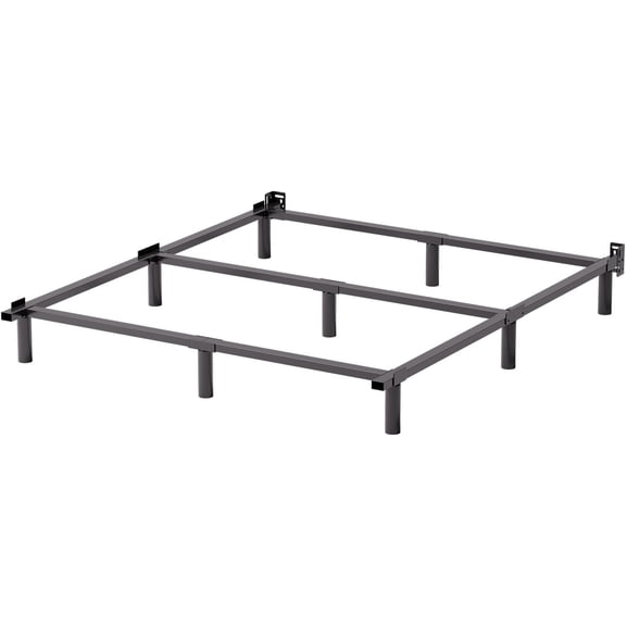 Metal Bed Frame, 7 Inch Hith Bed Base Support for Box Spring and Mattress Foundation, Heavy Duty Basics Bed Frames, Noise Free, Easy Assembly, Black