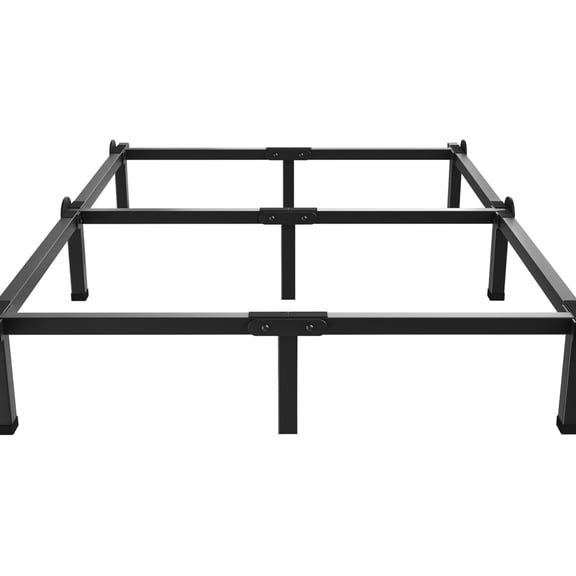 Metal Bed Frame, 9-Leg Bed Base, 8 inches Support for Box Spring, Queen, Easy Assembly