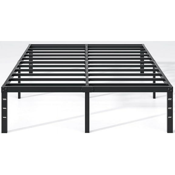 Metal Bed Frame, Bed Frame with Storage Space,Heavy Duty Sturdy Mattress Foundation,Easy Assembly,No Box Spring Needed