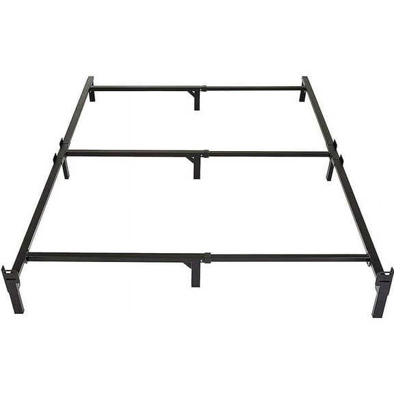 Metal Bed Frame(Box Spring Required), Leg Base for Box Spring and Mattress, Tool-Free Easy Assembly