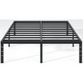 thumbnail image 1 of Metal Bed Frame,King Size Bed Frame with Storage Space,Heavy Duty Sturdy Mattress Foundation,Easy Assembly,No Box Spring Needed, Black,14 Inch,King, 1 of 9