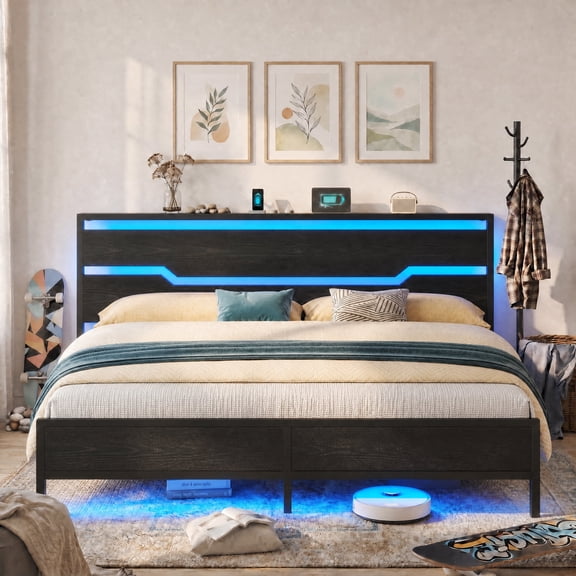Compack Free Shipping! Zinus King 7 Inch Compack Metal Bed Frame White with ...