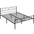 thumbnail image 1 of Metal Bed Frame Platform Bed with Headboard and Footboard, Metal Bed Mattress Foundation, Queen Size, 1 of 9