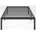 thumbnail image 1 of Metal Bed Frame,Queen Size Bed Frame with Storage Space,Heavy Duty Sturdy Mattress Foundation,Easy Assembly,No Box Spring Needed, Black,14 Inch,Queen, 1 of 9