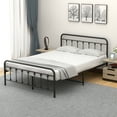 thumbnail image 1 of Metal Bed Frame Queen Size, Home Modern Queen Bed Frame with 12 Inch Platform, No Box Spring Needed, Metal Bedstead Queen, 1100lbs Capacity, Easy to Assemble, 1 of 7
