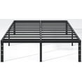 thumbnail image 1 of Metal Bed Frame,Twin Size Bed Frame with Storage Space,Heavy Duty Sturdy Mattress Foundation,Easy Assembly,No Box Spring Needed, Black,16 Inch,Twin, 1 of 9