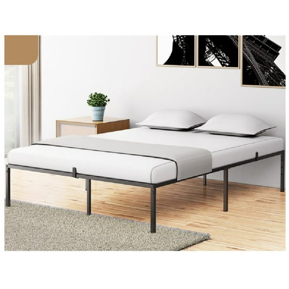 Metal Bed Frame with Sturdy Steel Bed Slats, Non-Noise Platform Bed Frame, Full Size