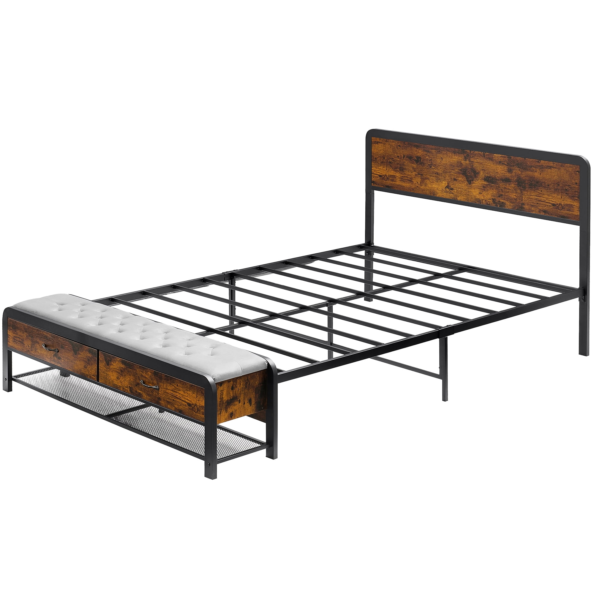 Metal ottoman bed frame discount
