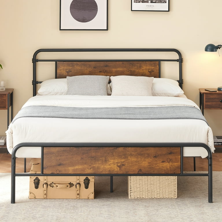6 inch platform store bed frame queen