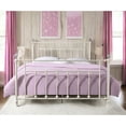 thumbnail image 1 of Metal Bed in White - Spindle Headboard Feature - Bedroom Use - Durable Sleep Structure, 1 of 2
