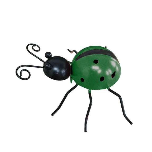 Metal Bee Garden Art Decor - Outdoor Rust-Resistant Iron Sculpture, 10x10cm, Whimsical Insect Ornament for Flower Beds, Backyards, and Patio - Gift for Gardeners