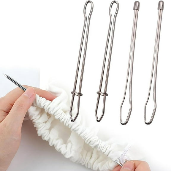 Metal Belt Threader Sewing Tool for Elastic Bands, Waistbands, Drawstrings, and Clothing Repairs
