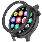 Metal Bezel for Xiaomi Watch S4 for Mi Watch S3 Watch Anti-Scratch Protection Cover Lightweight Watch Bumper Case Replacement Bezel Case with Tempered film