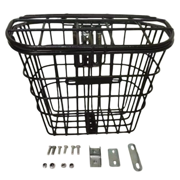 Metal Bike Basket Sundries Container Cycling Carrier Sturdy Portable Removable Storage Box Cargo Rack Storage Basket for Road Bikes
