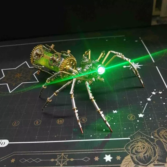 Metal Biochemical Spider 3D Mechanical Model Self Assembling Miniature DIY Toy