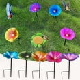 thumbnail image 1 of Metal Bird Bath Feeder Bird Baths for Outdoors Lotus Leaf Stake Dual Use, 9.8" Height Hummingbird Gifts with 2 Prong Base for Outdoor Garden Decor Yard and Lawn Balcony Patio, 1 of 6