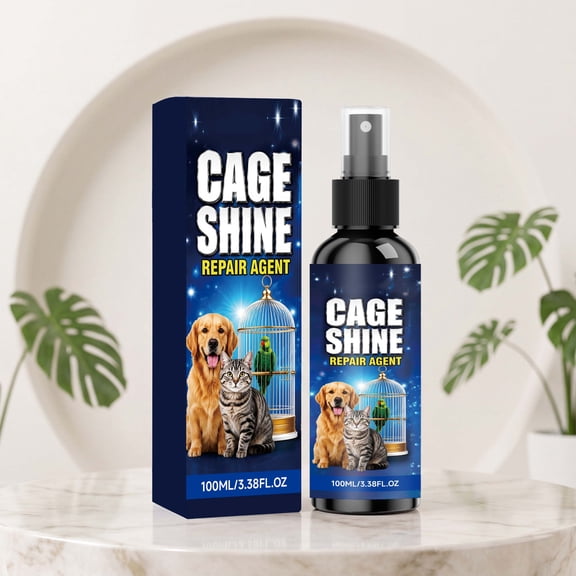 Metal Bird Dog Cage Rust Remover Spray, Multipurpose Rust Cleaner Polish for Pet Crate, Cage Metal Restoration Solution