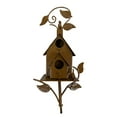thumbnail image 1 of Metal Bird House with Poles, Outdoor Stake Birdhouse for Patio Backyard, Sturdy Rust-Proof Construction, 3 Detachable Parts for Adjustable Height, Easy to Assemble, Gift for Bird Lovers, 1 of 1