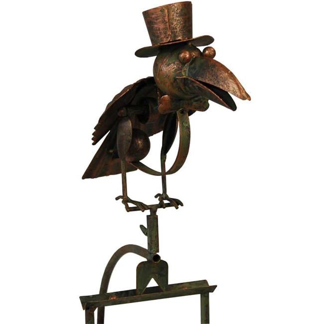 Metal Bird Rocker Stake with Hat - Walmart.com