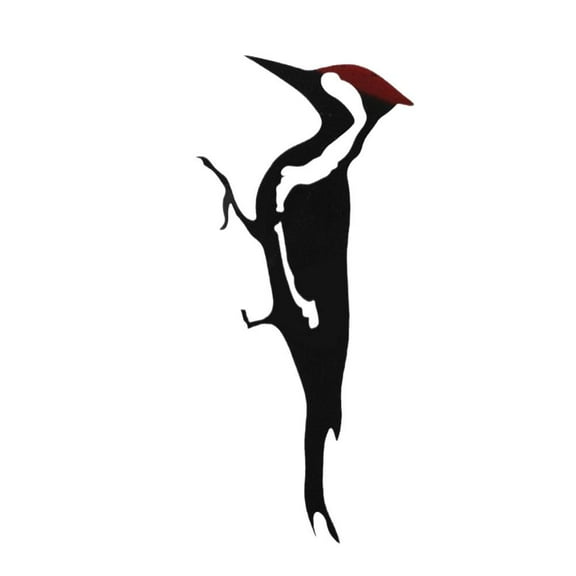 Metal Bird Silhouette, 8.87 x 4.53 Inch Iron Yard Art, Rustic Garden Decoration for Fence or Wall