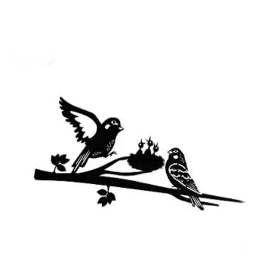 Metal Bird Silhouettes - Garden Silhouette Metal Birds for Tree ArtYard ArtBedroom/Living Room/Home Decoration