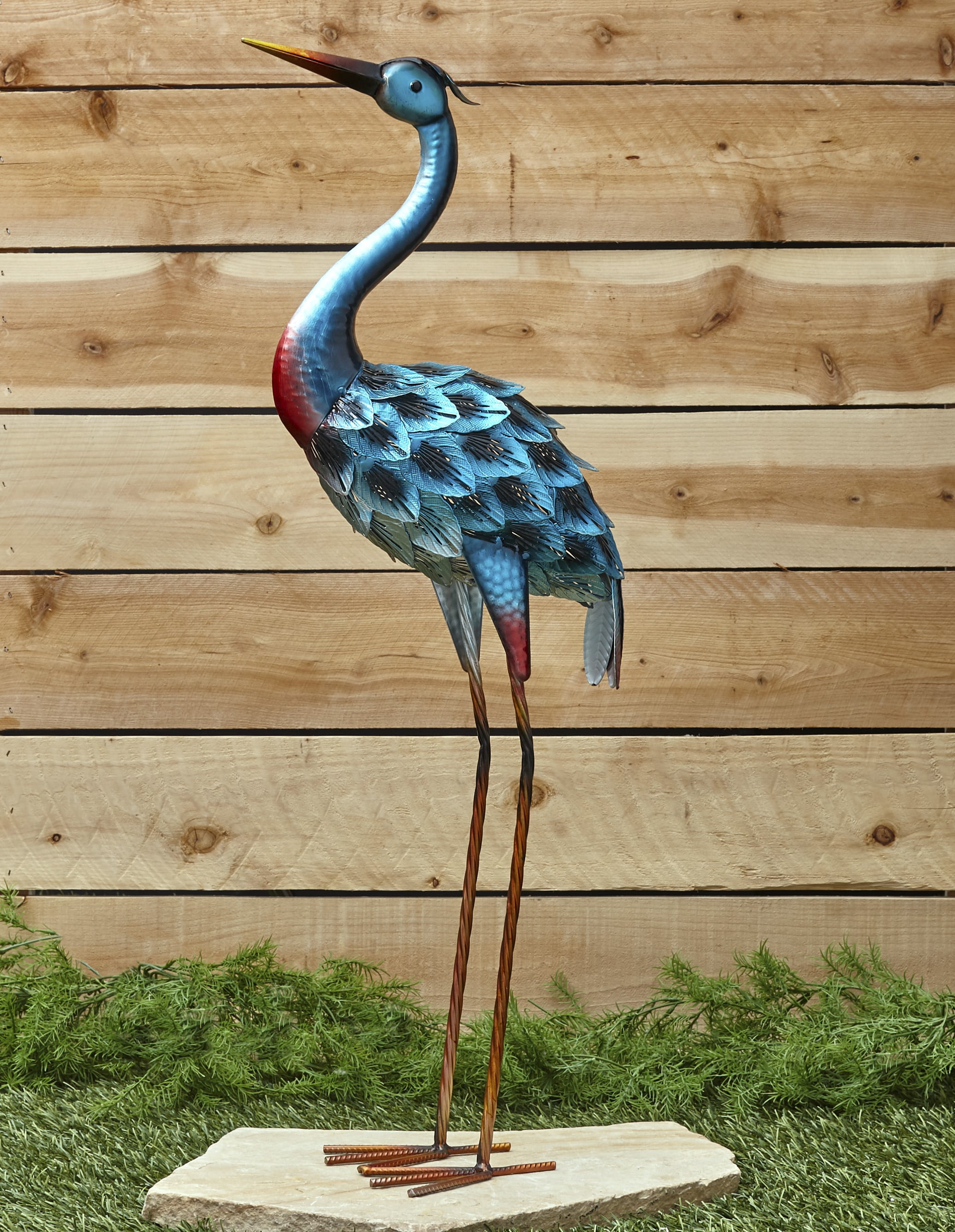 Metal Bird Yard Ornament - Decorative Outdoor Garden  Metal bird statues main image 0