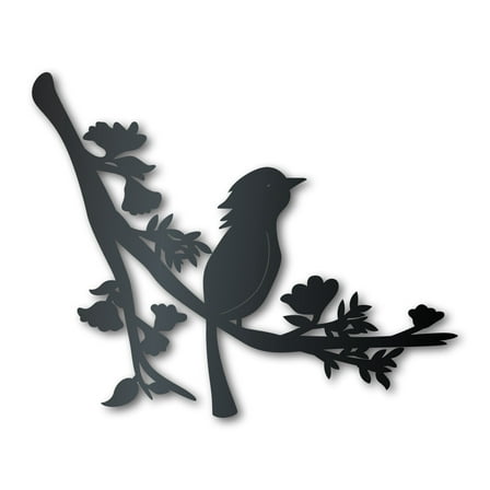 Metal Bird on Branch Wall Art 10