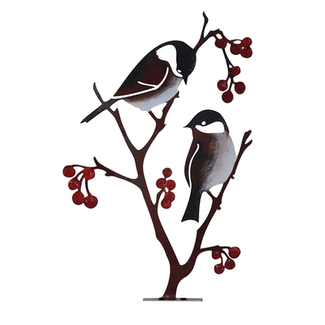 Metal Birds Wall Decor Metal Wall Art Bird on Tree Branch Bird Wall ...