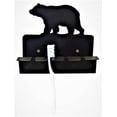 thumbnail image 1 of Metal Black Bear Toothbrush & Toothpaste Holder Wall Pegs, 1 of 1