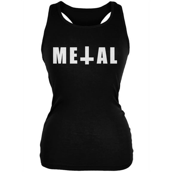 Metal Black Juniors Soft Tank Top - Medium