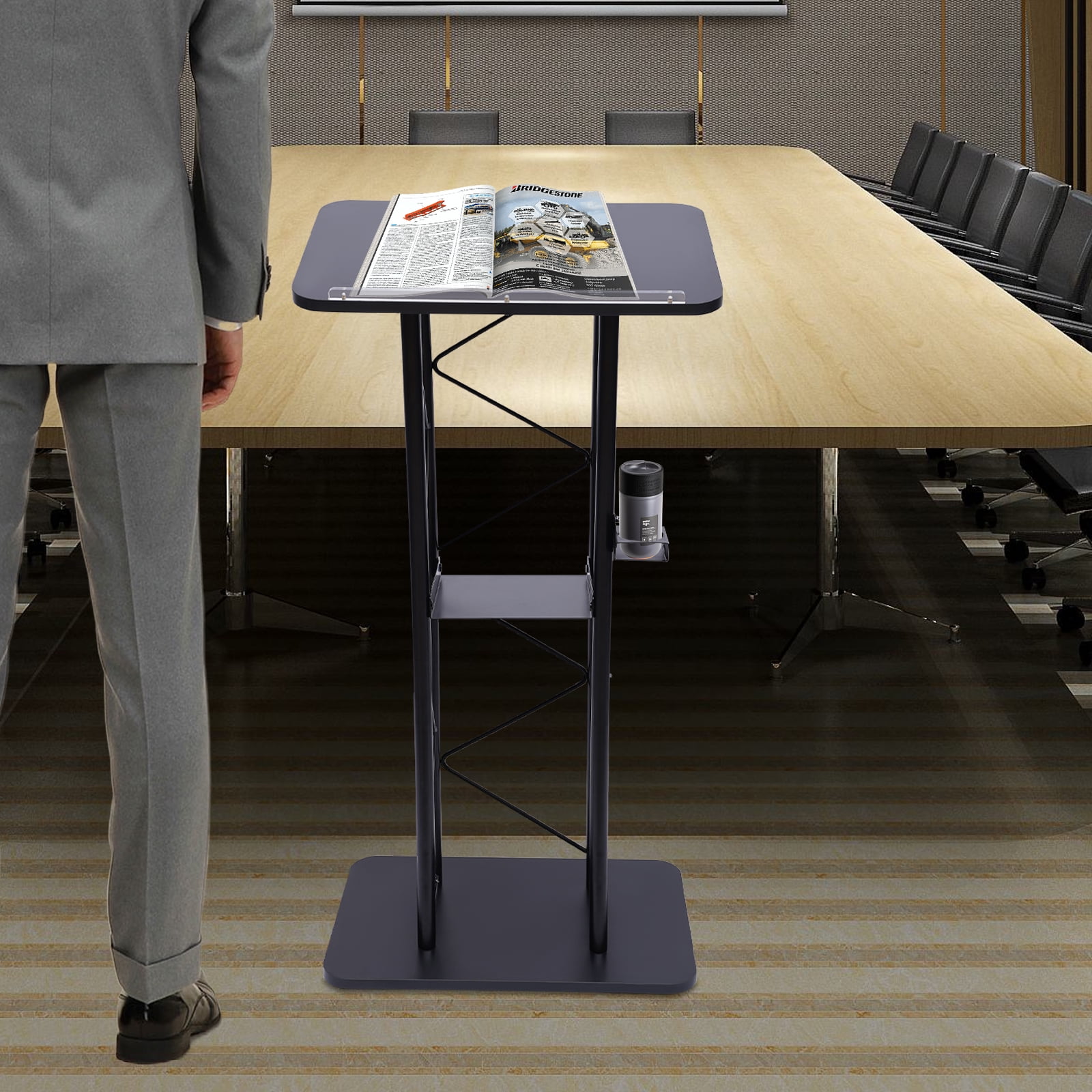 Metal Black Podium Conference Presentation Pulpit School Office Church ...