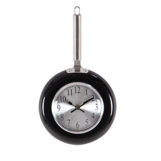 Metal Black Wall Clock, Small