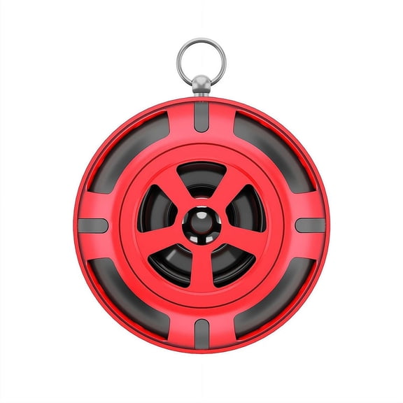 Metal Bluetooth Speaker, 8W Small but Powerful 360° Sound, IPX7 Waterproof, 15-Hour Battery, Pulse LED Light, Pocket-Sized with Carabiner Ring for Outdoor Hiking Pool