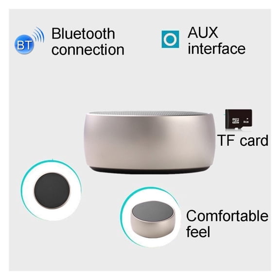 Metal Bluetooth Speaker Super Bass Wireless Speaker BS01 Hifi Stereo Portable Speakers